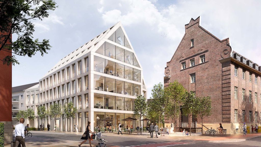 Animation des neuen Bürogebäudes an der Luegallee/ Höhe Barbarossaplatz,(c)Bahners & Schmitz GmbH