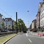 Start Tempo 30 und Radfahrstreifen auf der Luegallee