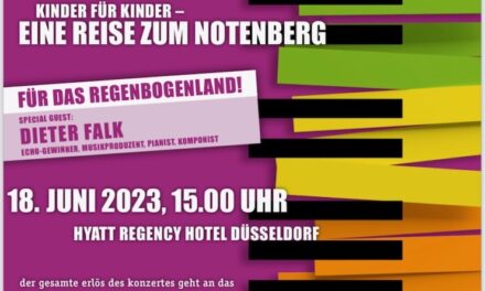 40 Kinder musizieren im Hyatt – „Eine Reise zum Notenberg“