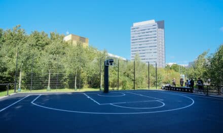 Modeunternehmen LFDY sponsert 3x3-Basketball-Feld im Stadt-Natur-Park Flingern