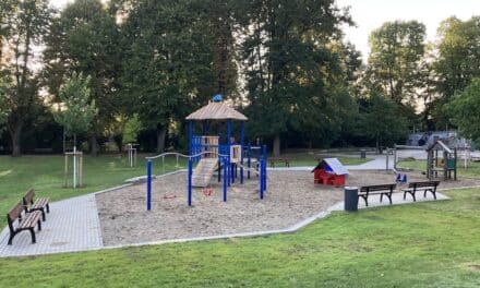 Kleinkindbereich auf dem Spielplatz am Alten Bilker Friedhof ist fertig saniert