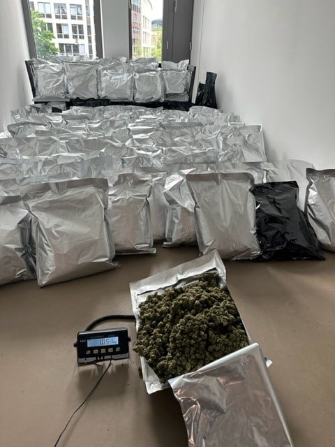 110 kg Marihuana Foto: Polizei