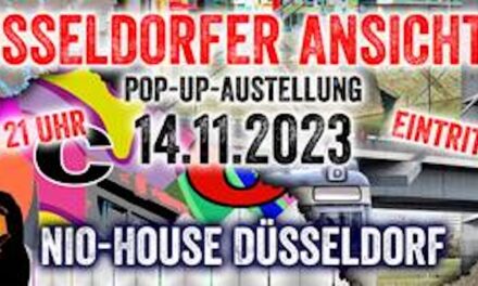 Pop-up Ausstellung von Holger Stoldt: “Düsseldorfer Ansichten” im Nio Autohaus