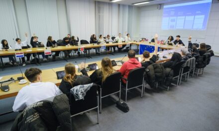 Düsseldorfer Schülerinnen und ‑Schüler arbeiten als EU-Politikerinnen und ‑Politiker