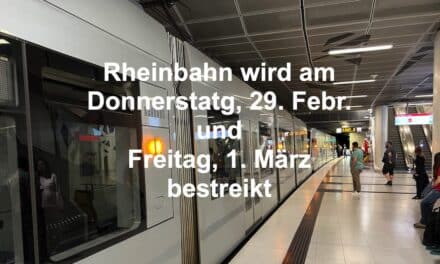 Rheinbahn wird am Donnerstag und Freitag bestreikt – begrenztes Angebot auf einigen Buslinien