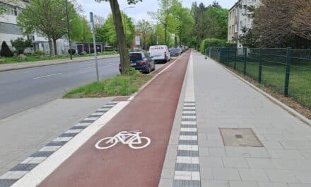 Frische Farbe für Radwege