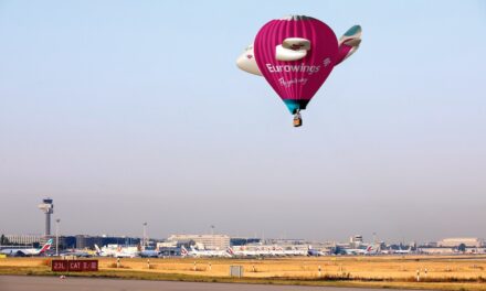 Im Heißluftballon vom Flughafen Düsseldorf nach Mallorca Jungfernfahrt mit Eurowings am 8. Juli