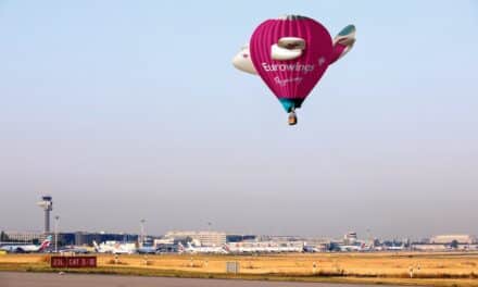 Im Heißluftballon vom Flughafen Düsseldorf nach Mallorca Jungfernfahrt mit Eurowings am 8. Juli