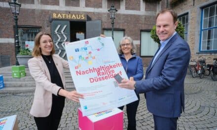 Start der Nachhaltigkeits-Rallye Düsseldorf