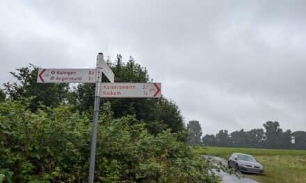Die Sicherheit am Radweg Kalkumer Schlossallee