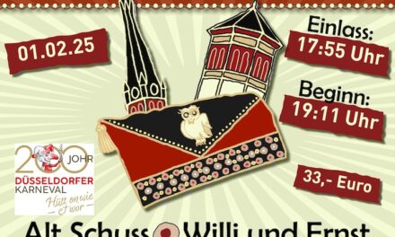 Das Düsseldorfer Narrencollegium (DNC), “Die Akademie der Narretei”, präsentiert seine traditionelle „Internationale Sitzung“!