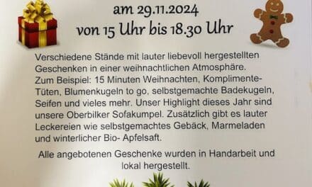 Einladung zum Weihnachtsbasar in Düsseldorf-Oberbilk