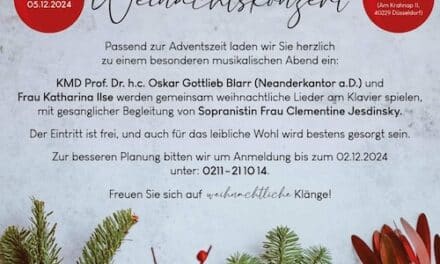 Einladung zu einem festlichen Weihnachtskonzert in Düsseldorf