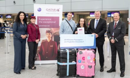Flughafen Düsseldorf begrüßt 20-millionsten Passagier