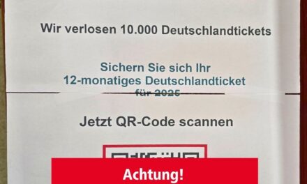 Achtung: Gefälschte Plakate in Bussen und Bahnen der Rheinbahn entdeckt