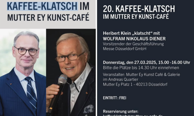 20. Talk in der Düsseldorfer Altstadt: Kaffee-Klatsch im Mutter Ey Kunst-Café