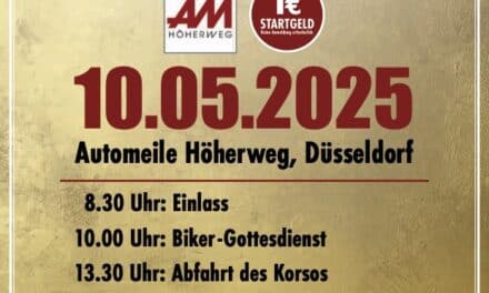 Motorräder für den guten Zweck: 15. Biker4Kids-Korso startet am 10. Mai in Düsseldorf