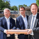 Stadtwerke Düsseldorf legen Grundstein für neuen Hochbehälter Auf der Hardt