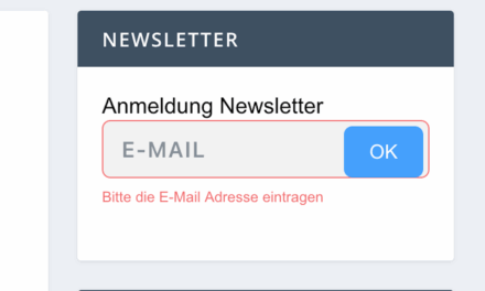 Unser Newsletter geht an den Start