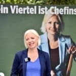 „Dein Viertel ist Chef­in­sache“ – Clara Gerlach startet Plakat­kampf ohne direkte Parteibezüge