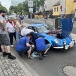 Mühlenstraße: Hubanlage beschädigt wertvollen Oldtimer schwer
