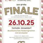 bschluss-Gala „200 Jahre Düsseldorfer Karneval“ am 26. Oktober: Das große Finale in der Tonhalle – ein Abend voller Emotionen, Musik und Überraschungen