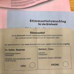 Wahlbriefe schnellstmöglich zurücksenden