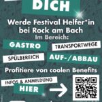 Helfer gesucht: Rock am Bach 2025 in Düsseldorf-Wersten