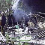 Brand in Kleingartenanlage – Eine Person verletzt