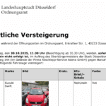 Ordnungsamt versteigert elf Fahrzeuge