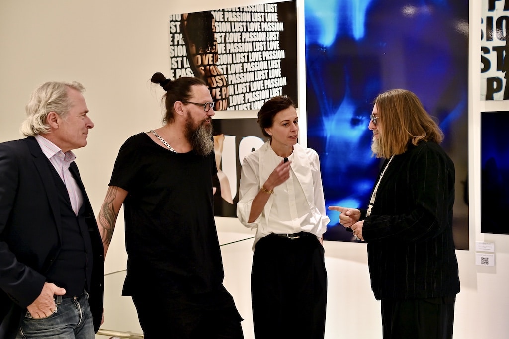 v.l. Rüdiger Schrader, Frank Dursthoff, Georgia Ortner und Wolfang Sohn @ Lokalbüro v.l. Rüdiger Schrader, Frank Dursthoff, Georgia Ortner und Wolfang Sohn @ Lokalbüro