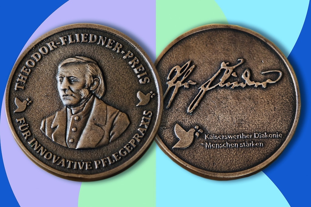 So sehen die Medaillen aus © Kaiserswerther Diakonie