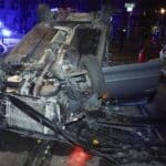 Verkehrsunfall am Fürstenplatz: Auto überschlägt sich – Insassen bleiben unverletzt