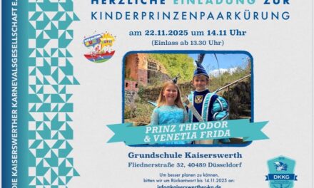 Das Kinderprinzenpaar Kaiserswerth wird gekürt