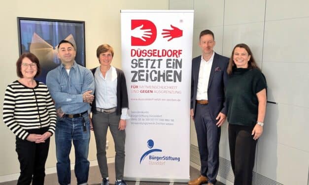 Bürgerstiftung Düsseldorf startet erneut Spendenaktion „Düsseldorf setzt ein Zeichen“