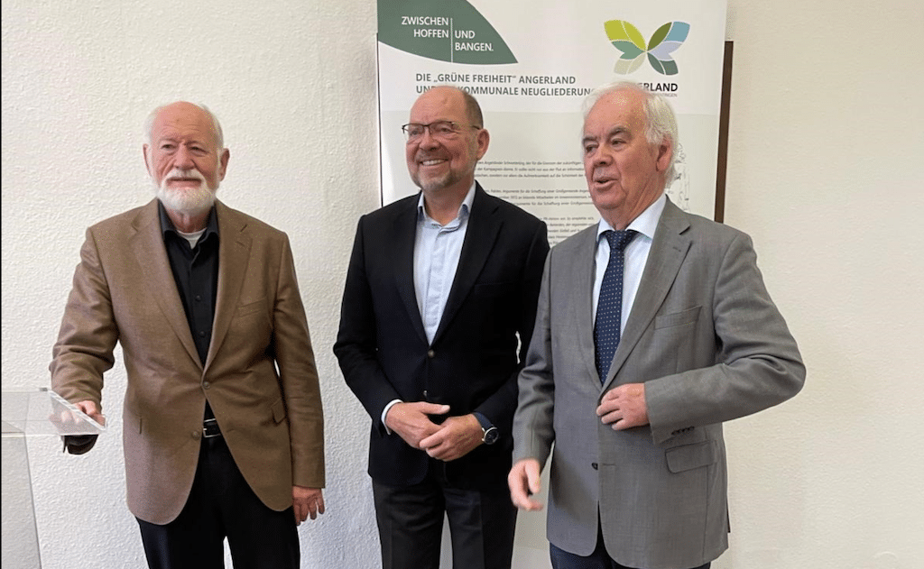 Ausstellungseröffnung im Museum Kaiserswerth: Wolfgang Diedrich, Andreas-Paul Stieber und Siegfried Hoymann  © Karl Döhler