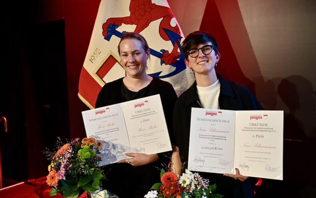 Förderpreis Architektur 2025: Düsseldorfer Jonges ehren zwei junge Architektinnen