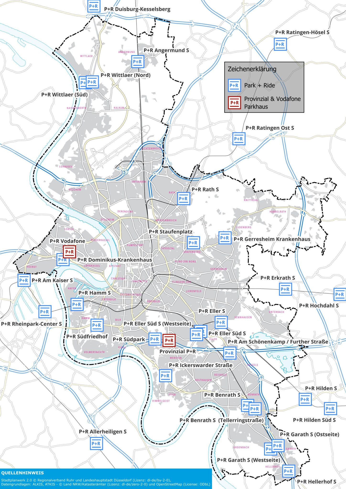 park_ride_A4_V2 Park+Ride-Angebote © Landeshauptstadt Düsseldorf