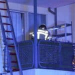 Balkonbrand in Mehrfamilienhaus an der Bublitzer Straße