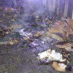 Brand in Müllsammelplatz auf der Henkelstraße