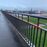 Oberkasseler Brücke: Arbeiten am höheren Geländer kommen voran