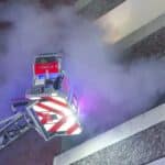 Balkonbrand in Düsseldorfer Hochhaus in der Neujahrsnacht