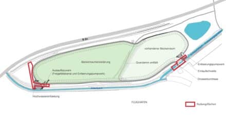 Das Hochwasserrückhaltebecken wird vergrößert
